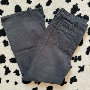 American Eagle 12s high rise flare corduroy button fly